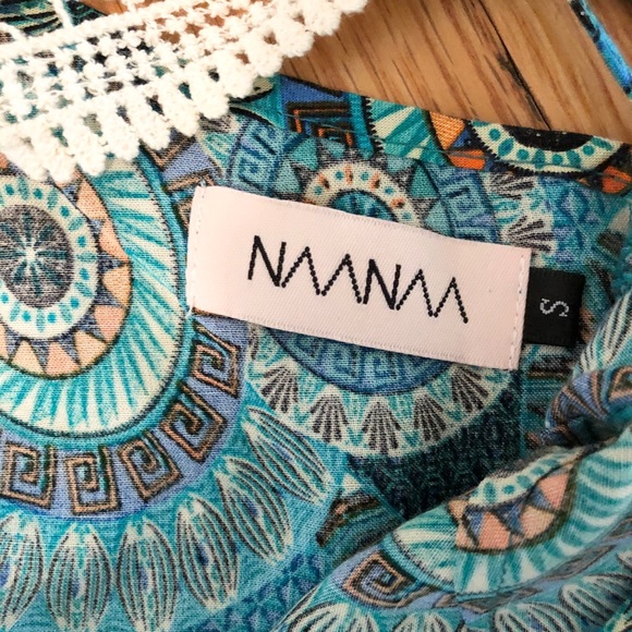 NAANAA Boho Turquoise Patterned Tank - Picture 7 of 7